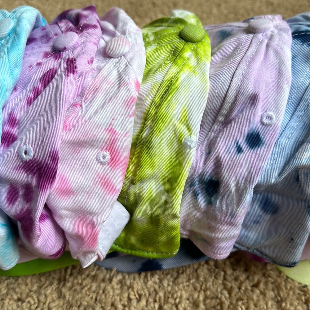 Hand Tie Dyed Baseball Caps